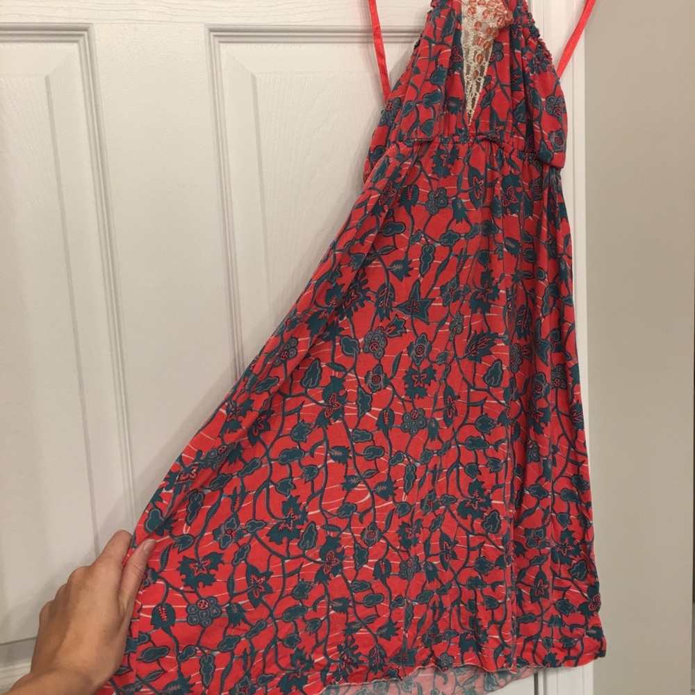 Free People Beaded Crochet Dress Small